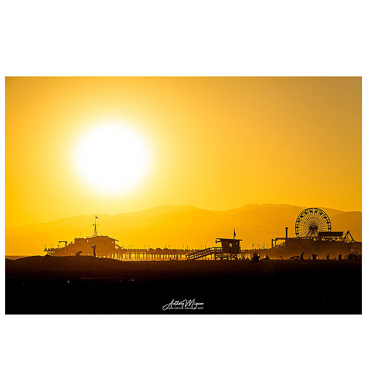 Sunset on the beach